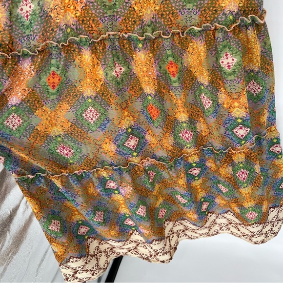 Boho Maxi Halter Tiered Dress Angie‎ Boutique Fairy Sequin - Picture 3 of 13